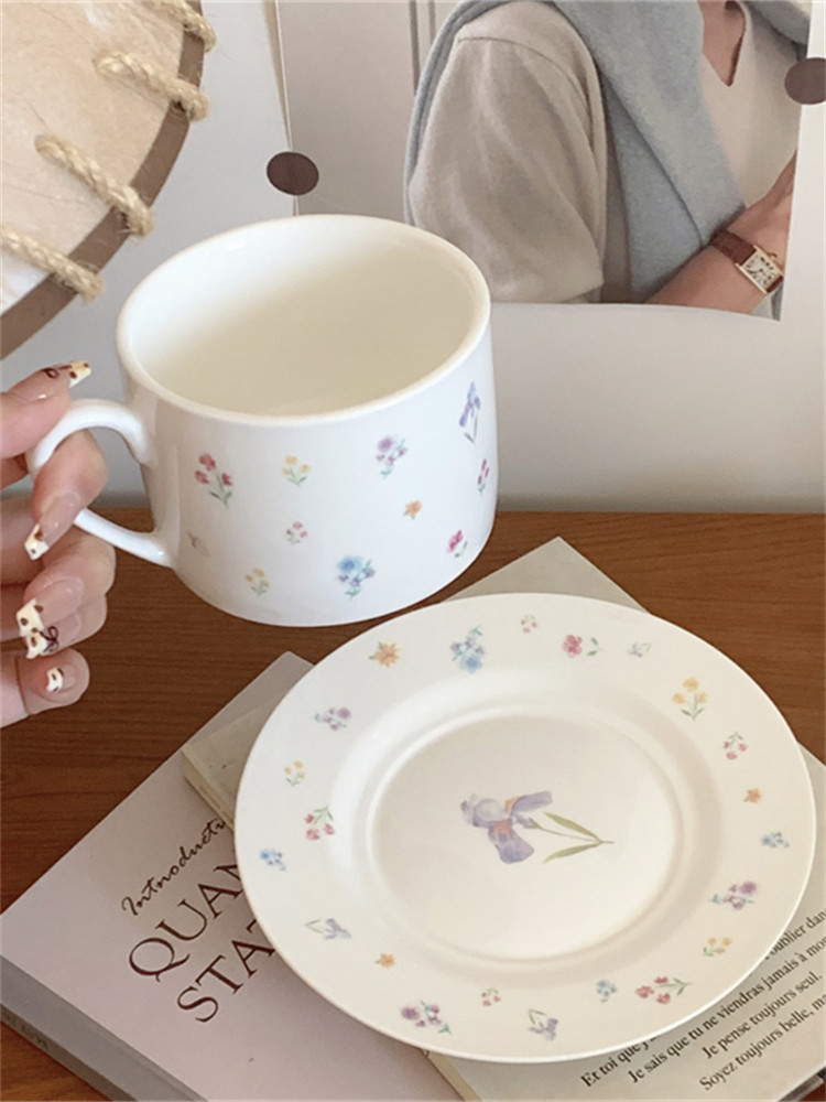 Coffee Tea Festival - Romance parfumée~Tasse et assiette en céramique