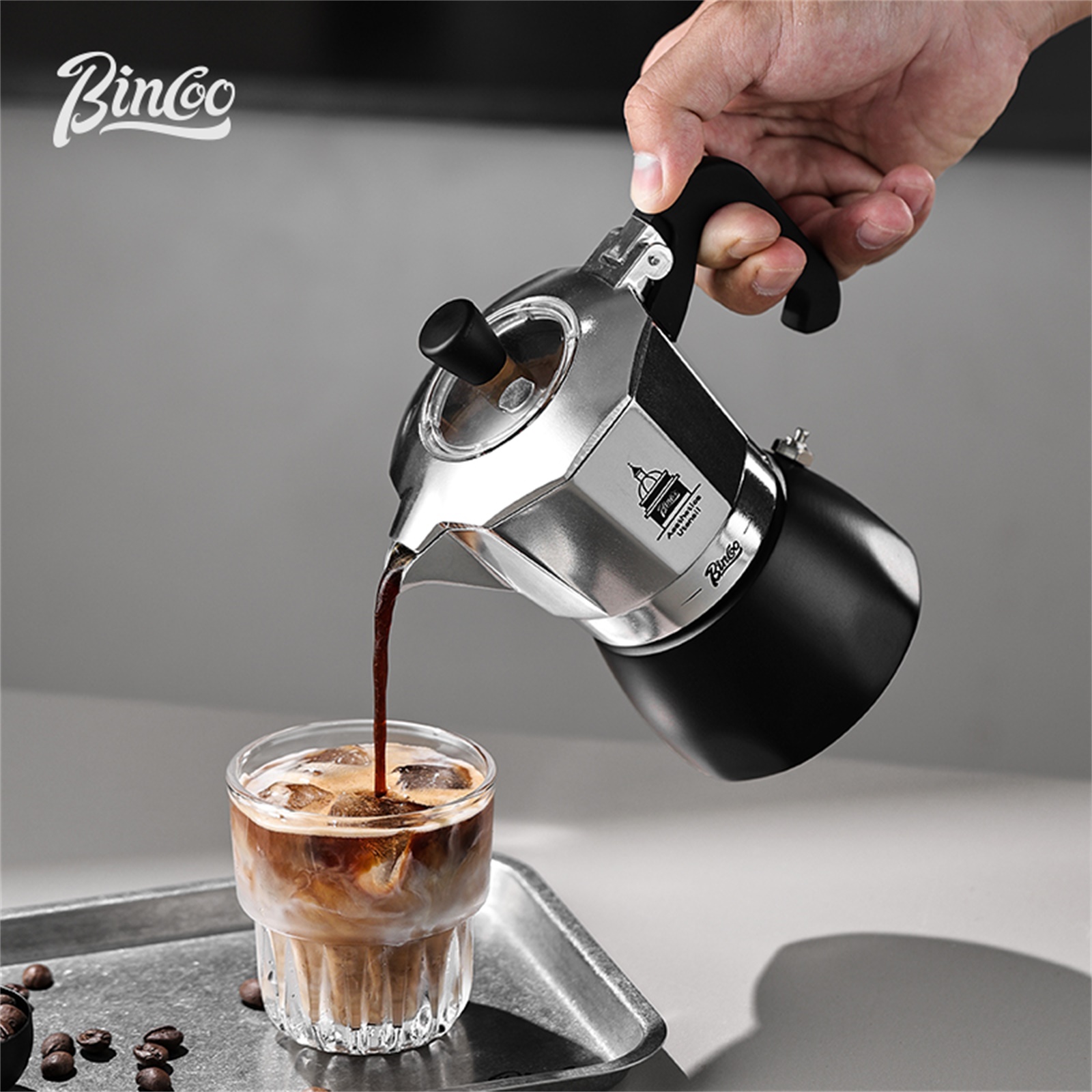 Coffee Tea Making Machine - BINCOO Pot Moka à Double Valve,