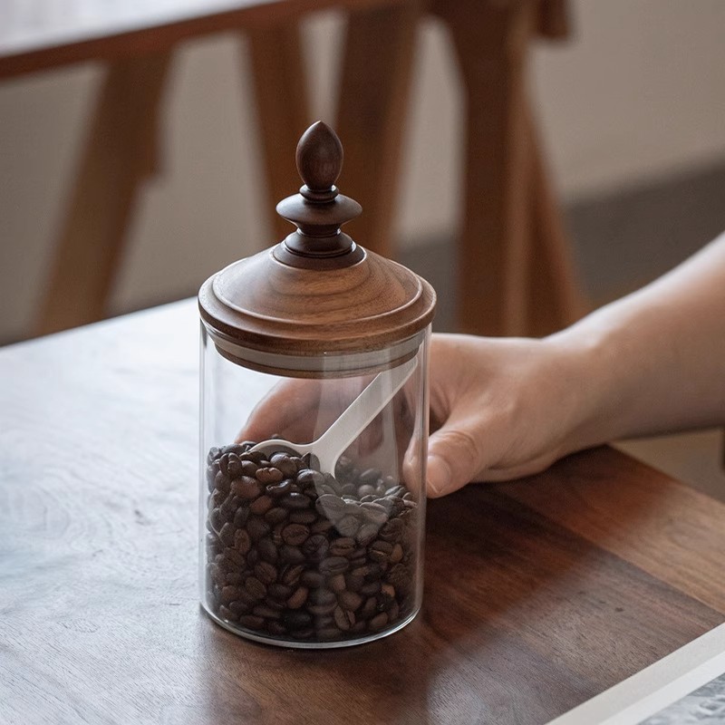 Coffee Tea And Bean Leaf - Pot de stockage de grains de