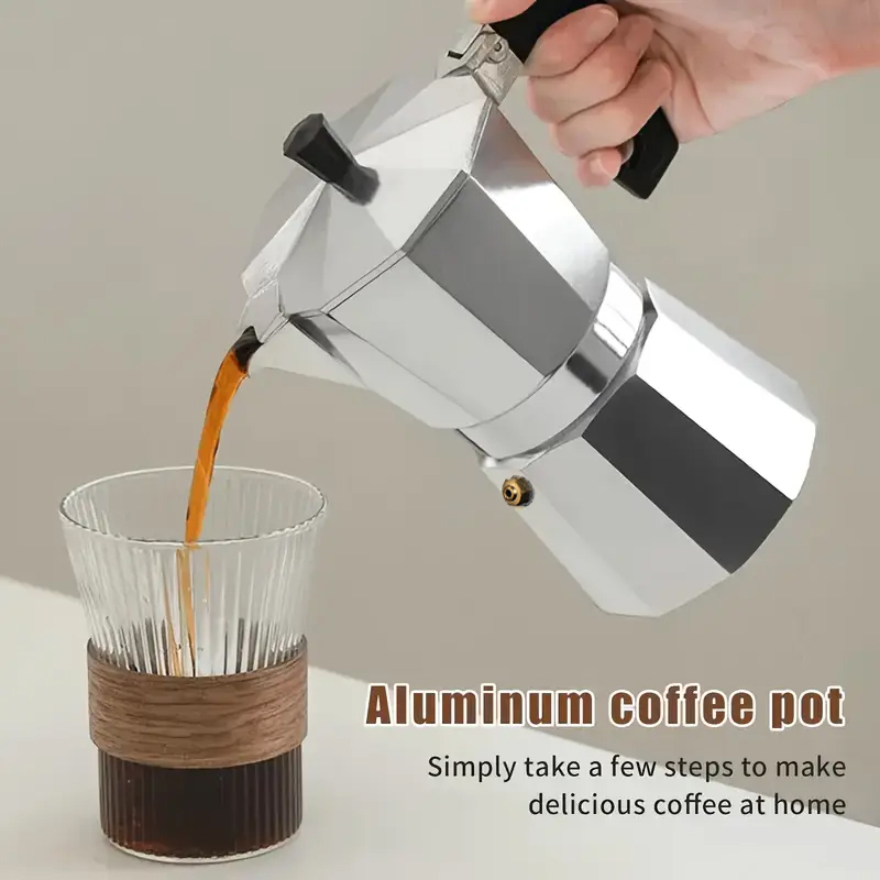 Coffee Tea Making Machine - Cafetière Moka Classique en Aluminium 50-300ML