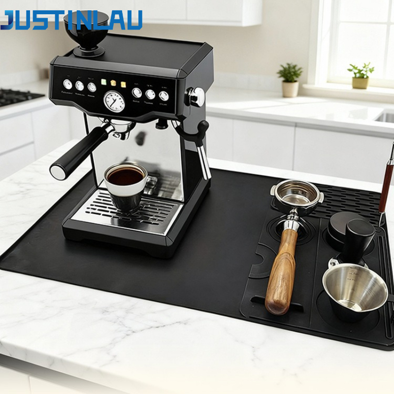 Coffee Tea Making Machine - JUSTINLAU Tapis à café 3-en-1 avec