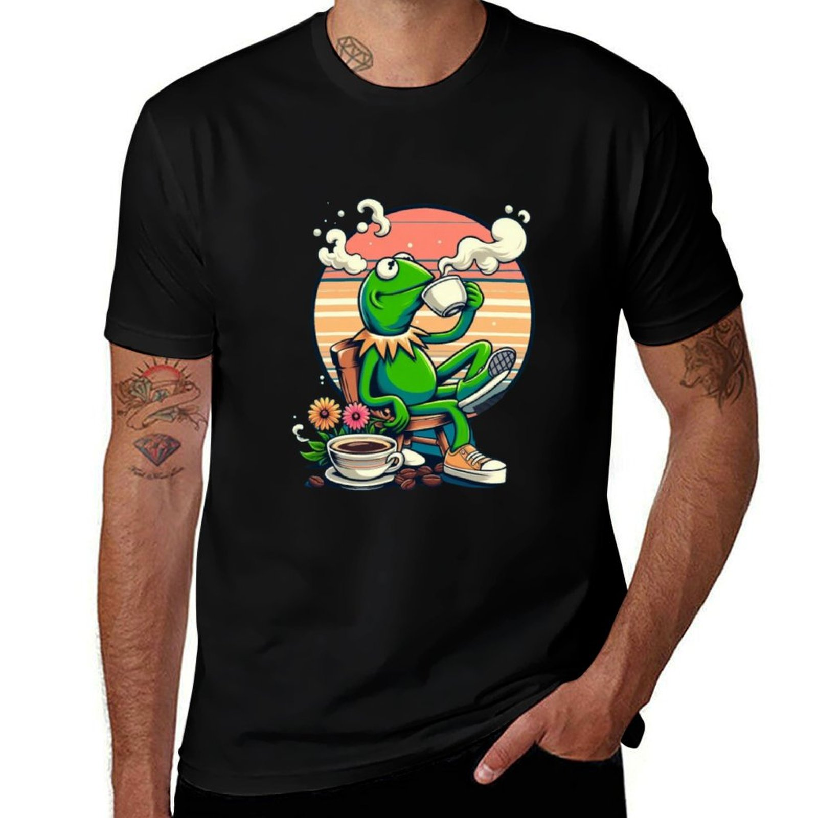 Kermit buvant du thé gif. Le d - Coffee Tea Festival avis et prix
