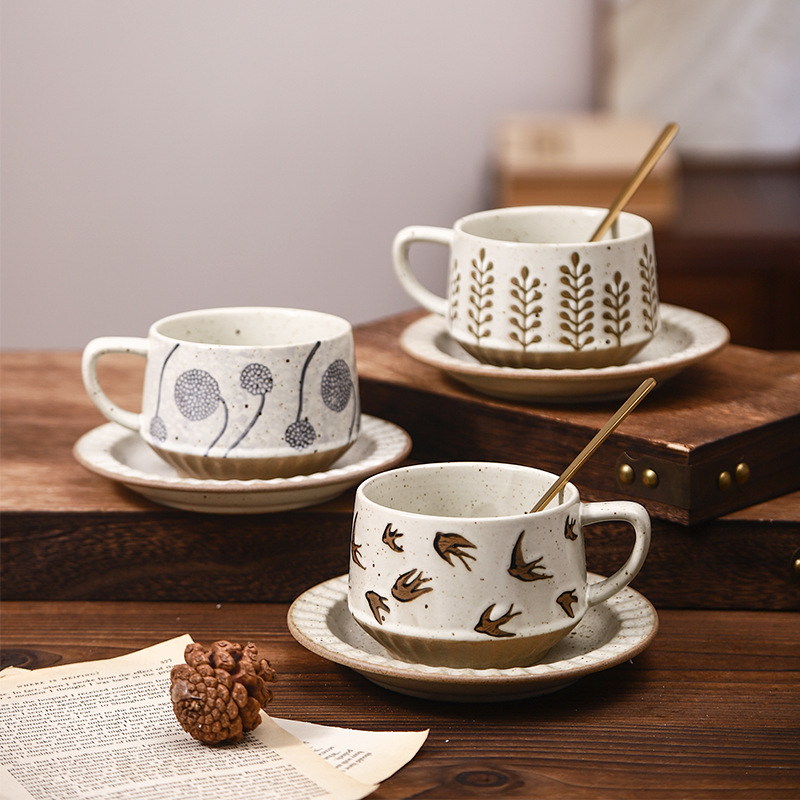 Ensemble de tasses à café vint - Coffee Tea Latte avis et prix