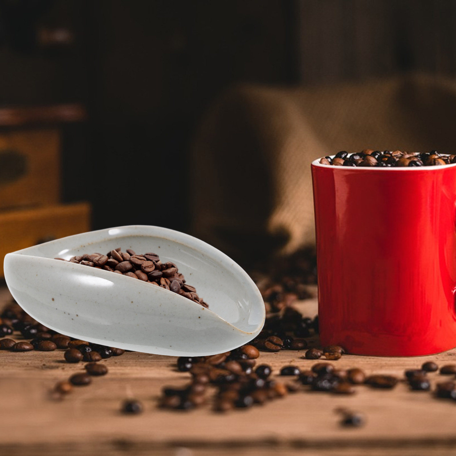 Plateau de dosage en céramique - Coffee Tea And Bean Leaf avis et prix