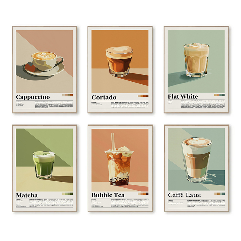 Affiches de boissons de café v - Coffee Tea Picture avis et prix
