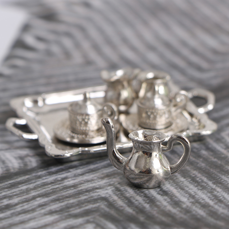Miniature Silver Metal Tea and - Coffee Tea Mix avis et prix
