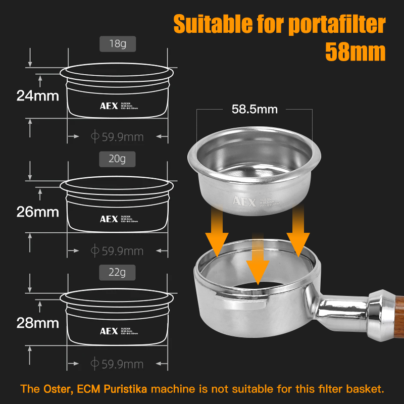 Panier de filtre à café 58MM A - Coffee Tea Making Machine avis et prix