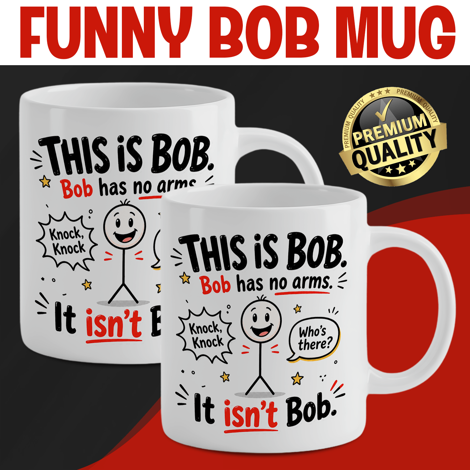 Mug à café en céramique blanch - Coffee Tea Joke avis et prix