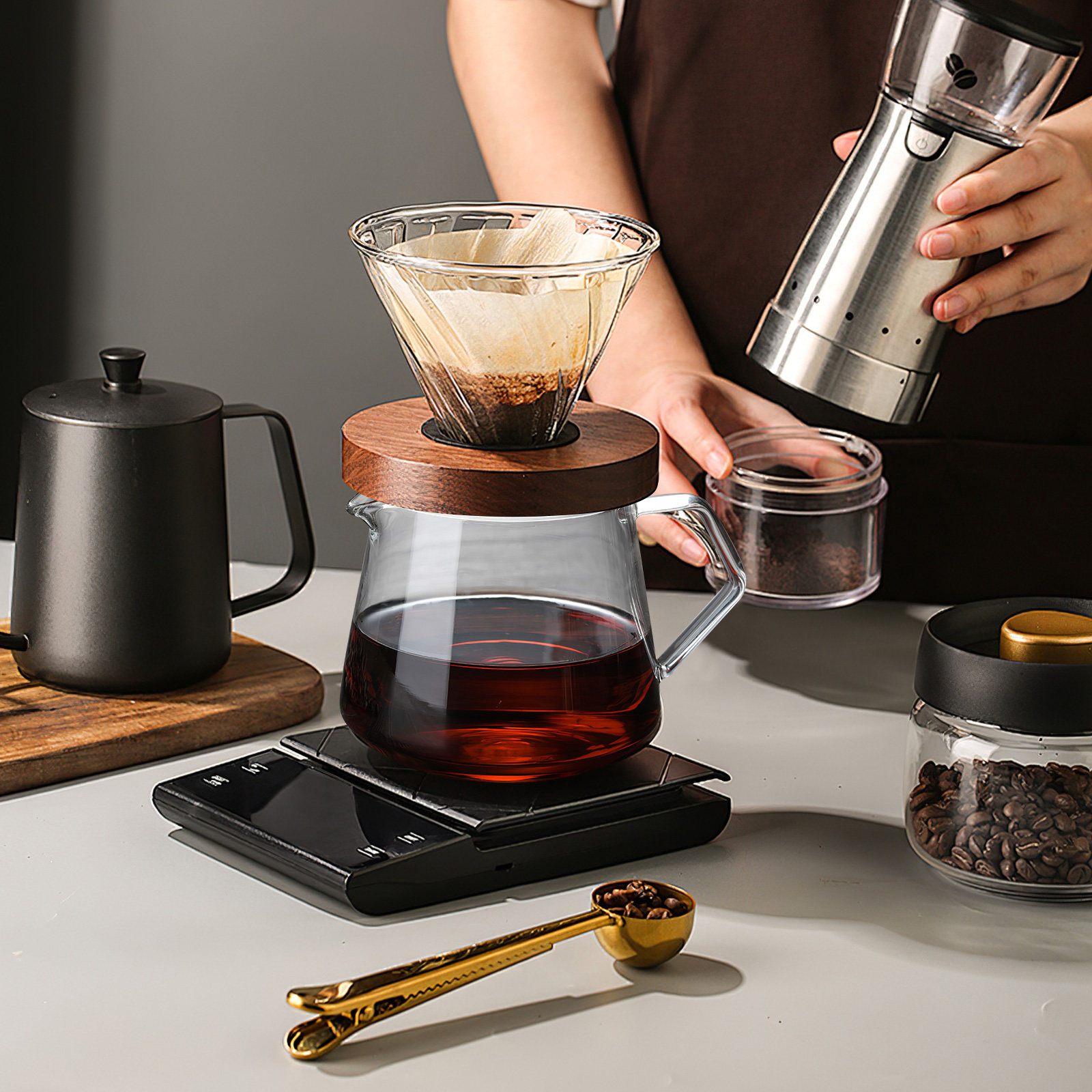 1 pièce, Carafe en verre haute - Coffee Tea Drink avis et prix