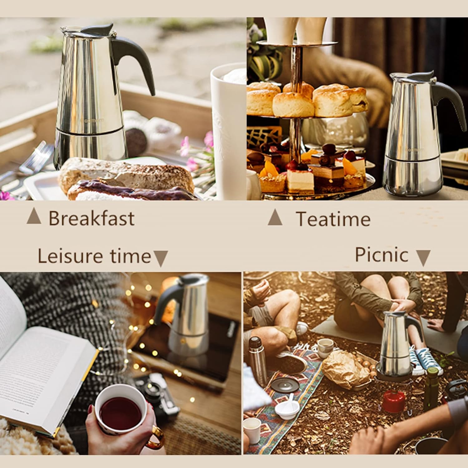 4/6/9 Tasses Moka Pot Caffe Ma - Coffee Tea Making Machine avis et prix