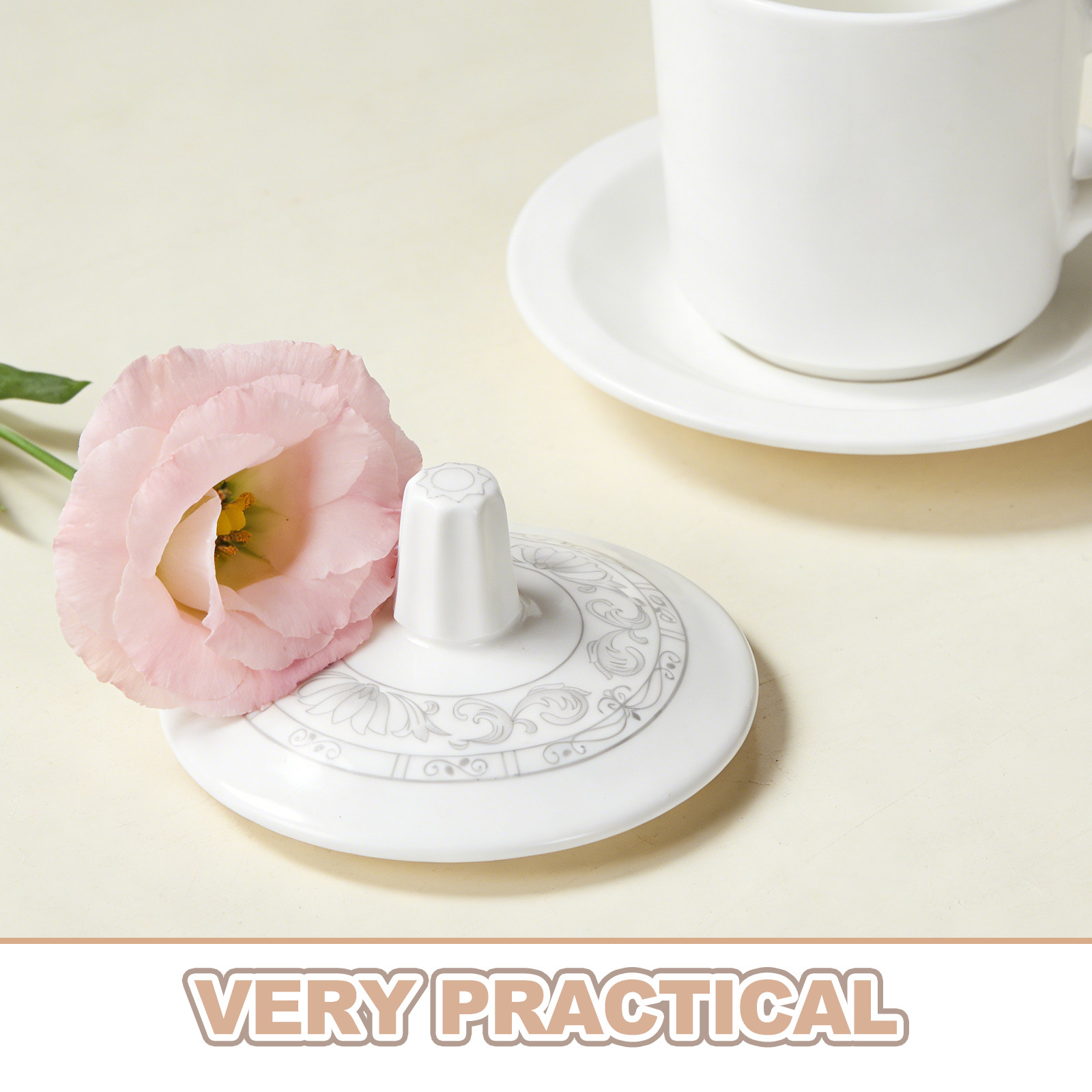 Couvercle de tasse en céramiqu - Coffee Tea Replacement avis et prix